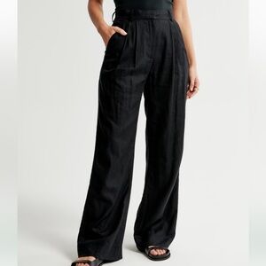 Abercrombie & Fitch Linen Sloane Tailored Blend Suit Pants XS Short